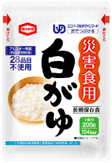 【訳あり】尾西食品 災害食用白がゆ 亀田製菓200g