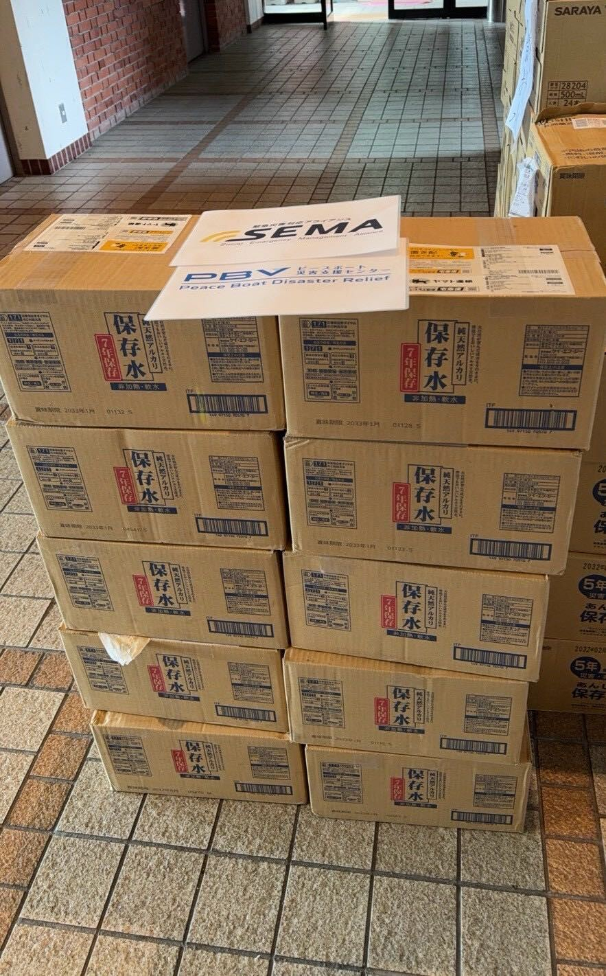 北陸豪雨被災地への飲料水支援について