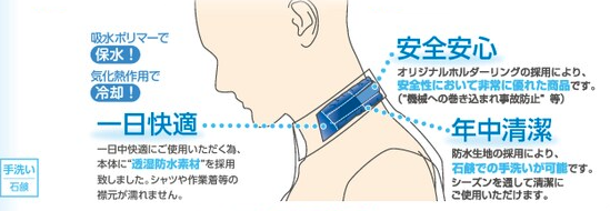 涼感ワーククーラー　サックス