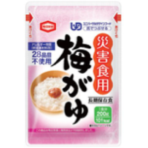 【訳あり】尾西食品 災害食用梅がゆ   亀田製菓200g