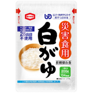 【訳あり】尾西食品 災害食用白がゆ 亀田製菓200g