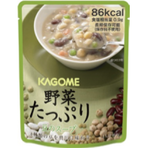 【訳あり】カゴメ 野菜たっぷり【豆のスープ】 [5袋]  