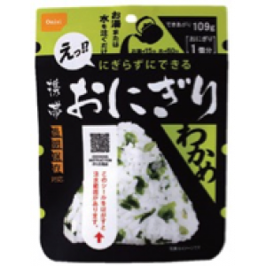 【訳あり】尾西食品  携帯おにぎり　わかめ [5食入]