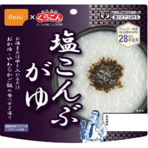 【訳あり】尾西の塩こんぶ粥 個食タイプ [5食入]