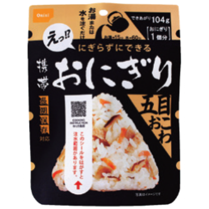 【訳あり】尾西食品 携帯おにぎり　五目おこわ [5食入]