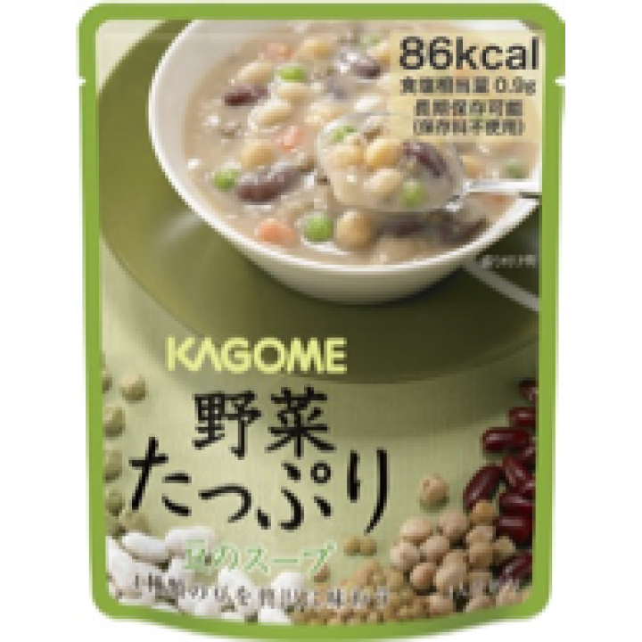 【訳あり】カゴメ 野菜たっぷり【豆のスープ】 [5袋]  