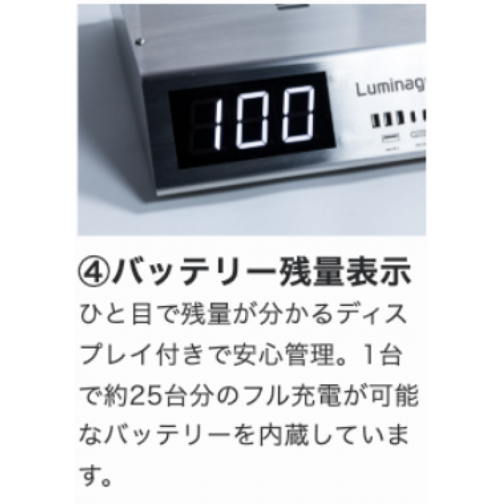 災害モバイル充電ステーションルミナガード