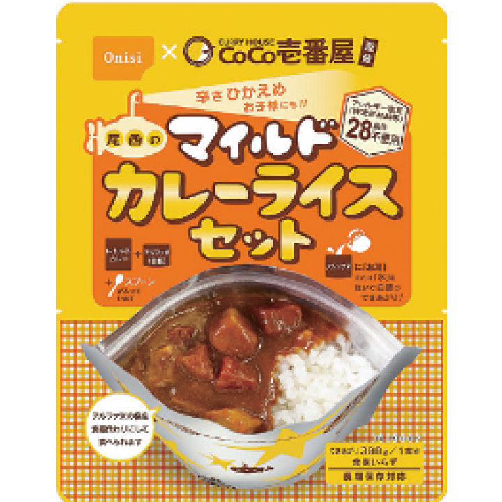 【訳あり】尾西食品 CoCo壱番屋監修 マイルドカレーライスセット [5袋]  